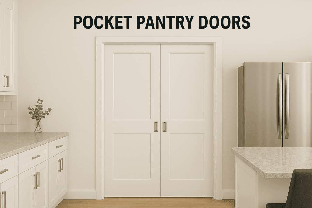 Pocket pantry doors